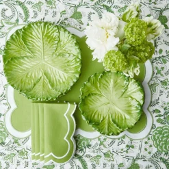 Mrs. Alice Serena Green Cabbage Dinner Plate (Set Of 4)