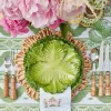 Mrs. Alice Serena Green Cabbage Starter Plate (Set Of 4)