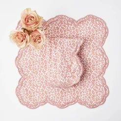 Sale Mrs. Alice Serena Pink Leopard Napkins (Set Of 4)