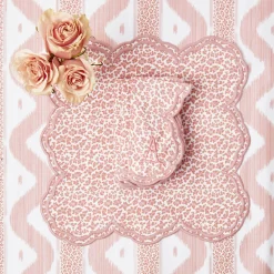 Sale Mrs. Alice Serena Pink Leopard Napkins (Set Of 4)