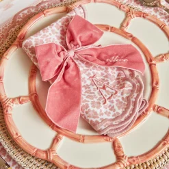 Sale Mrs. Alice Serena Pink Leopard Napkins (Set Of 4)