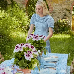 New Mrs. Alice Seville Blue Gardenia Dinner Plate (Set Of 4)