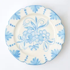 New Mrs. Alice Seville Blue Gardenia Dinner Plate (Set Of 4)