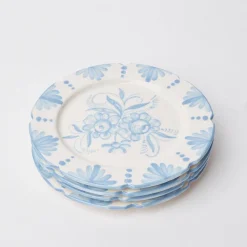 Online Mrs. Alice Seville Blue Gardenia Dinner Plate (Set Of 4)