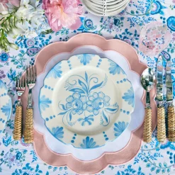 Best Mrs. Alice Seville Blue Gardenia Dinner Plate