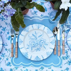 Best Mrs. Alice Seville Blue Gardenia Dinner Plate