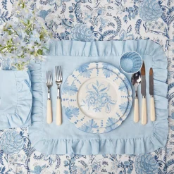 Best Mrs. Alice Seville Blue Gardenia Dinner Plate