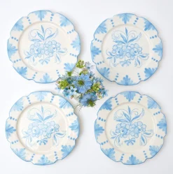 Online Mrs. Alice Seville Blue Gardenia Starter Plate (Set Of 4)