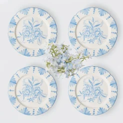 Online Mrs. Alice Seville Blue Gardenia Starter Plate (Set Of 4)