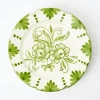 Outlet Mrs. Alice Seville Green Gardenia Dinner Plate