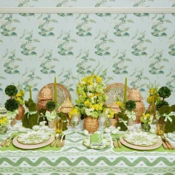 Outlet Mrs. Alice Seville Green Gardenia Dinner Plate