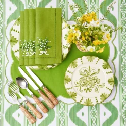 Discount Mrs. Alice Seville Green Gardenia Starter Plates (Set Of 4)