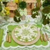 Outlet Mrs. Alice Seville Green Gardenia Starter Plate