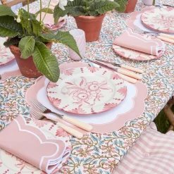 Sale Mrs. Alice Seville Pink Gardenia Dinner Plate (Set Of 4)