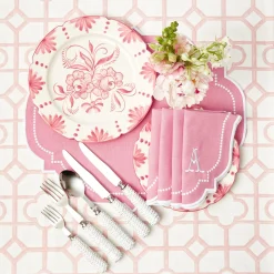 Sale Mrs. Alice Seville Pink Gardenia Dinner Plate (Set Of 4)