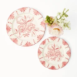 Outlet Mrs. Alice Seville Pink Gardenia Dinner & Starter Plates (Set Of 8)