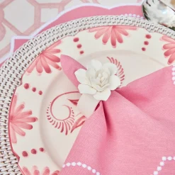 Outlet Mrs. Alice Seville Pink Gardenia Dinner & Starter Plates (Set Of 8)