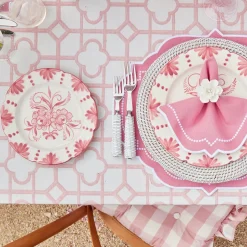 Outlet Mrs. Alice Seville Pink Gardenia Dinner & Starter Plates (Set Of 8)