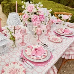 Outlet Mrs. Alice Seville Pink Gardenia Dinner & Starter Plates (Set Of 8)