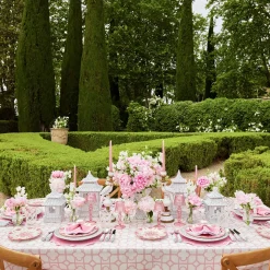 Hot Mrs. Alice Seville Pink Gardenia Dinner & Starter Plates (Set Of 8)