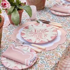 Discount Mrs. Alice Seville Pink Gardenia Starter Plate (Set Of 4)