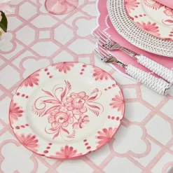 Discount Mrs. Alice Seville Pink Gardenia Starter Plate (Set Of 4)