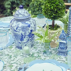 Outlet Mrs. Alice Small Blue Fluted Vase (Set Of 3)