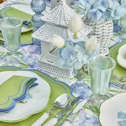 Outlet Mrs. Alice Small Blue Fluted Vase (Set Of 3)