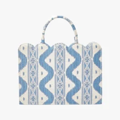 Sale Mrs. Alice Small Tote Bag (Blue Ikat)