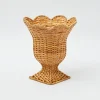 Clearance Mrs. Alice Small Natural Rattan Urn Vase
