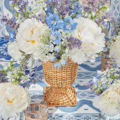 Clearance Mrs. Alice Small Natural Rattan Urn Vase