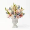 New Mrs. Alice Small White Rattan Urn Vase