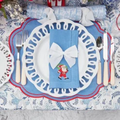 New Mrs. Alice Snow White Velvet Napkin Bows (Set Of 4)