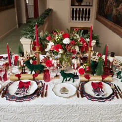 Hot Mrs. Alice Snowflake Applique Tablecloth