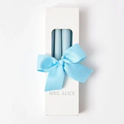 New Mrs. Alice Soft Blue Candles (Set Of 8)