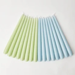 New Mrs. Alice Soft Blue Candles (Set Of 8)