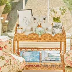 Mrs. Alice Sophia Rattan Side Table