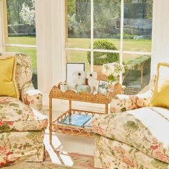 Mrs. Alice Sophia Rattan Side Table