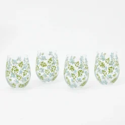Outlet Mrs. Alice Spring Floral Glasses (Set Of 4)