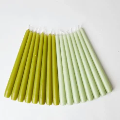 New Mrs. Alice Spring Green Candles (Set Of 8)