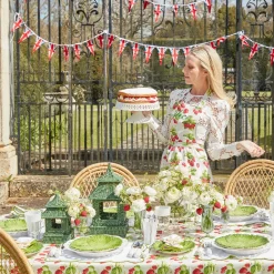 New Mrs. Alice Strawberry Frilled Apron