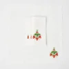 Online Mrs. Alice Strawberry White Linen Embroidered Napkins (Set Of 4)