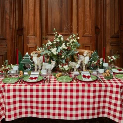 Discount Mrs. Alice Swiss Red Gingham Tablecloth