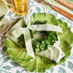 Online Mrs. Alice Sylvie Green Embroidered Napkins (Set Of 4)