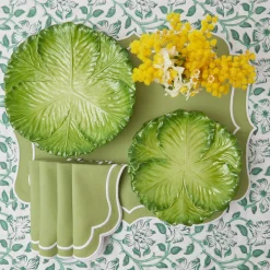 Online Mrs. Alice Sylvie Green Embroidered Napkins (Set Of 4)