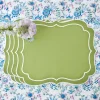 Outlet Mrs. Alice Sylvie Green Embroidered Placemats (Set Of 4)