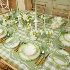 Outlet Mrs. Alice Sylvie Green Embroidered Placemats (Set Of 4)