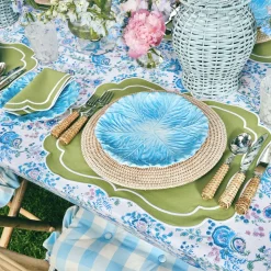 Outlet Mrs. Alice Sylvie Green Embroidered Placemats (Set Of 4)
