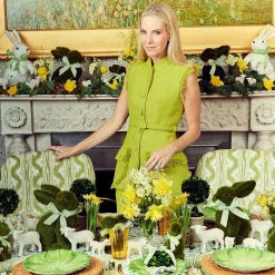Online Mrs. Alice Sylvie Green Embroidered Placemats & Napkins (Set Of 4)