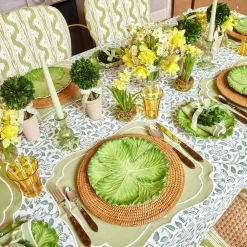Online Mrs. Alice Sylvie Green Embroidered Placemats & Napkins (Set Of 4)
